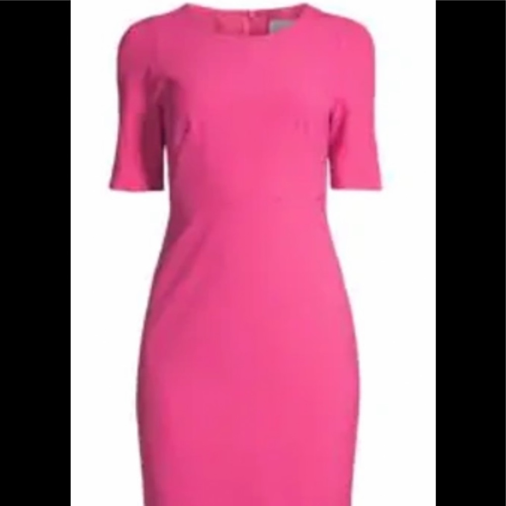 BOSS HUGO BOSS DRESS Fuscia color short sleeve. Bask zip. Dalune style Size 0